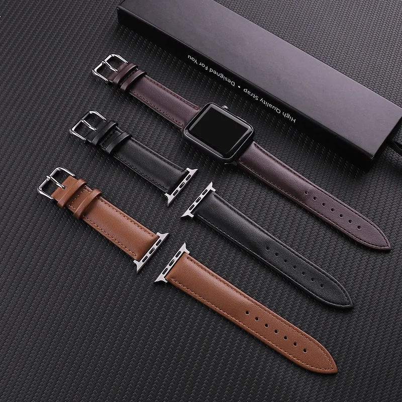 

straps wrist watch manufaturer 22 mm engraved genuine leather bracelet watch band date time watch minimalist leather band