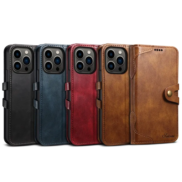

Business Card Package Flip Leather Case For iPhone 13 13 12 Pro Max Plus Buckle Bracket Phone Case bag