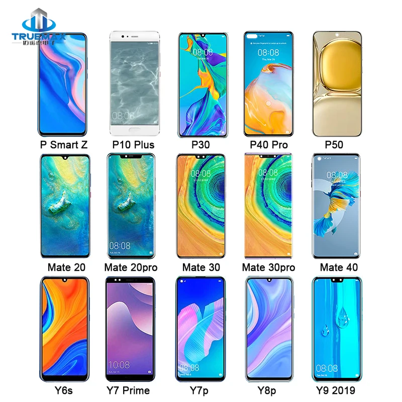 

for Huawei mate 40 pro mate30 20x 5g 9pro 7 p30 lite p30lite p 10 plus p9 display original lcd touch screen panel with frame