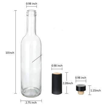 12 Oz Glass Bottles With Cork Lids,home Brewing Bottles Juicing Bottles 