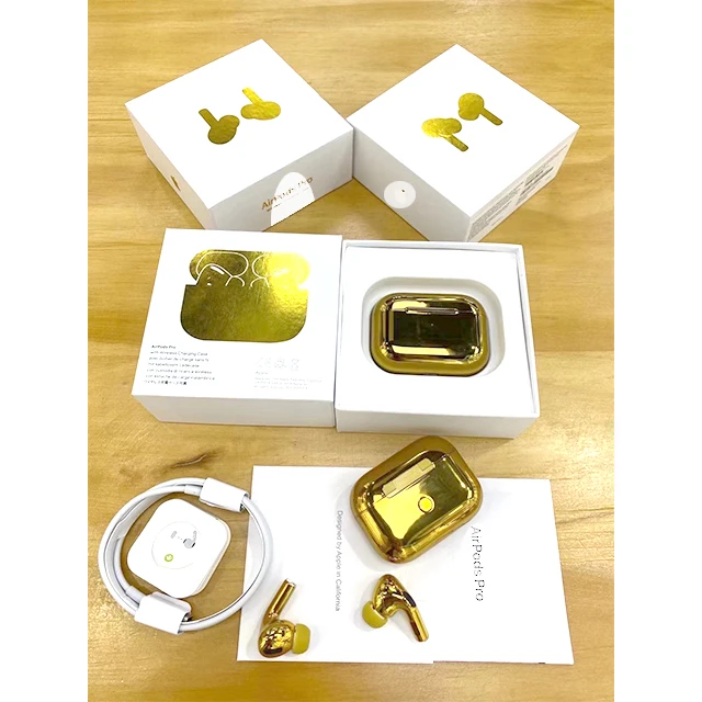 

Hot Sale Earphones Tws Gold black Colors Pro3 Wireless Earphone Headphone For Iphone Pro 3 Gen Customized Logo