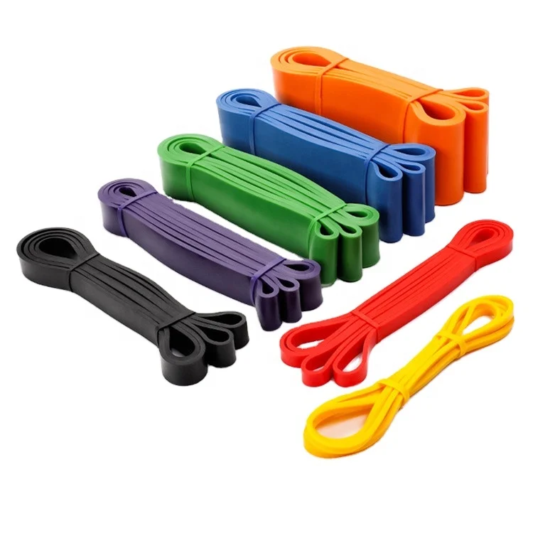 

Fitness Gym Exercise Elastic Band 2080 Long Loop Resistance Band, 7 colors