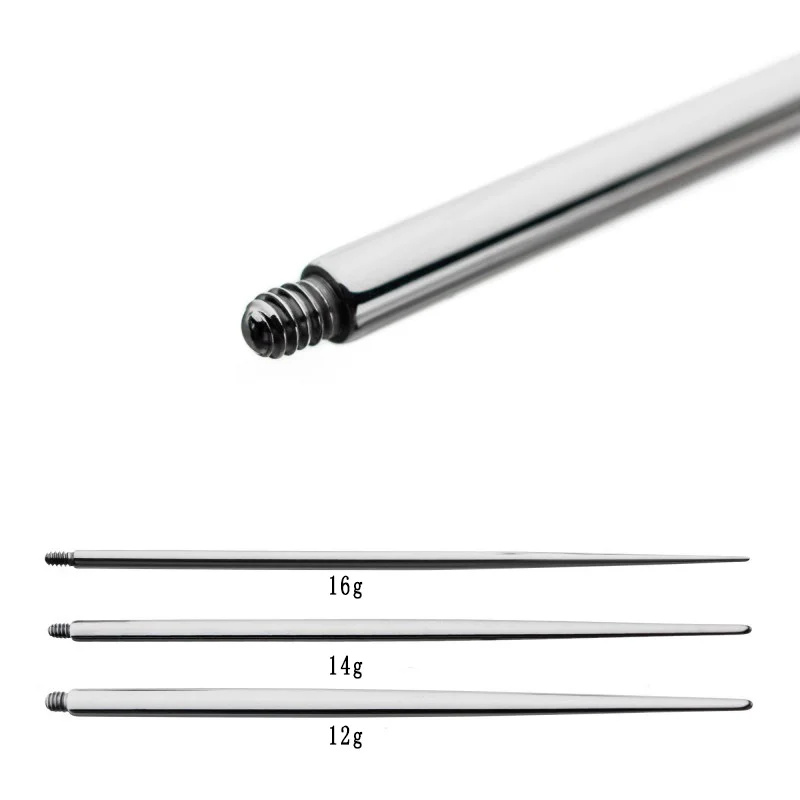 

High Polished Presterile Piercing Needles Body Piercing Jewelry Accessories G23/ASTM F136 Titanium Zircon High Grade Asscher Cut