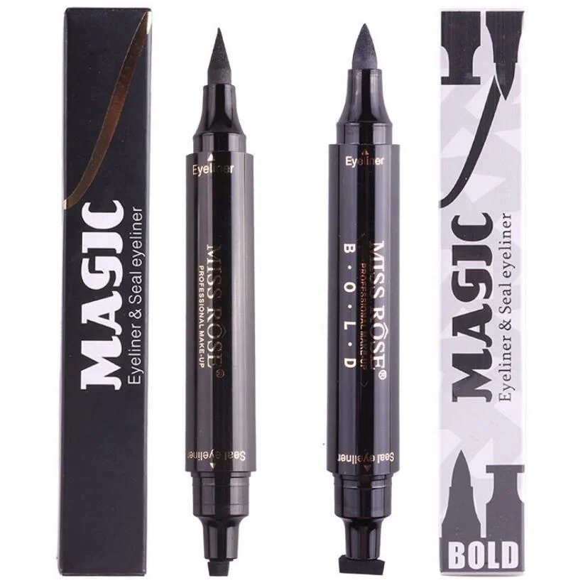 

Miss Rose Waterproof Quick Dry Black Liquid Stamp Eyeliner, Black color