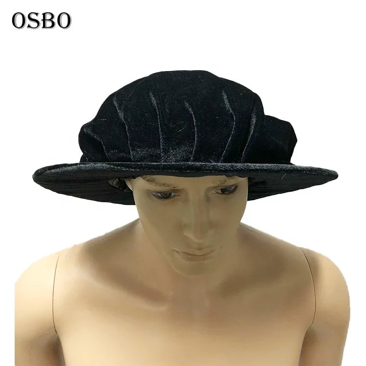 Black Velvet Graduation Doctoral Hat 