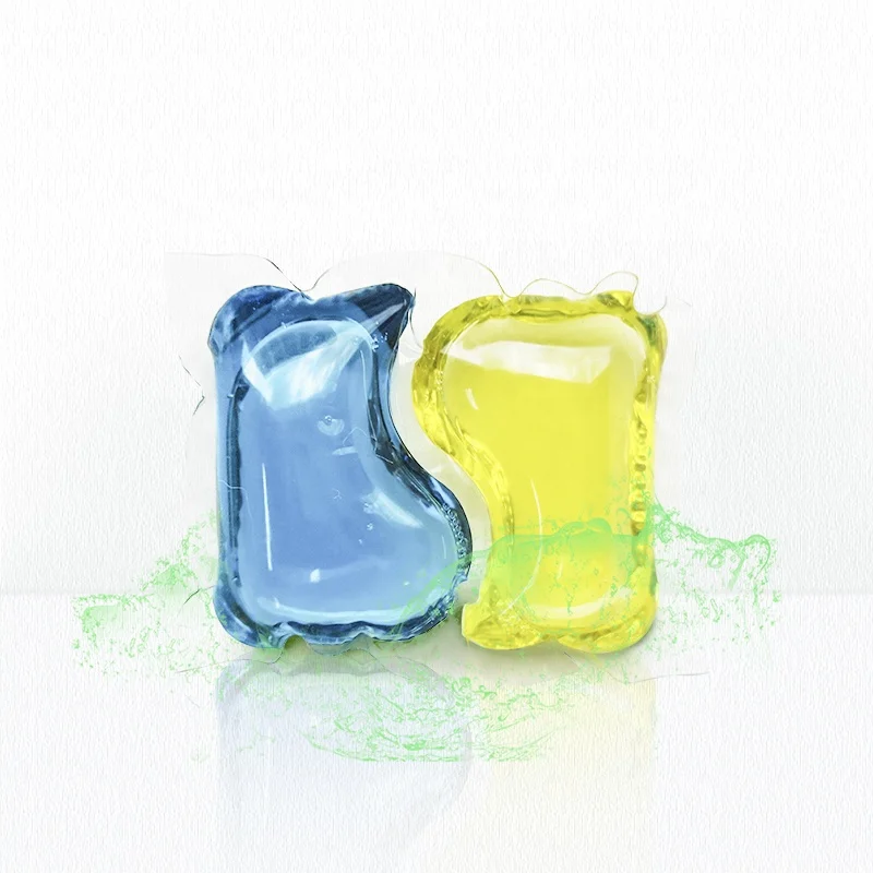 

laundry detergent pods (capsules) smell of perfume, 2 in1 etc