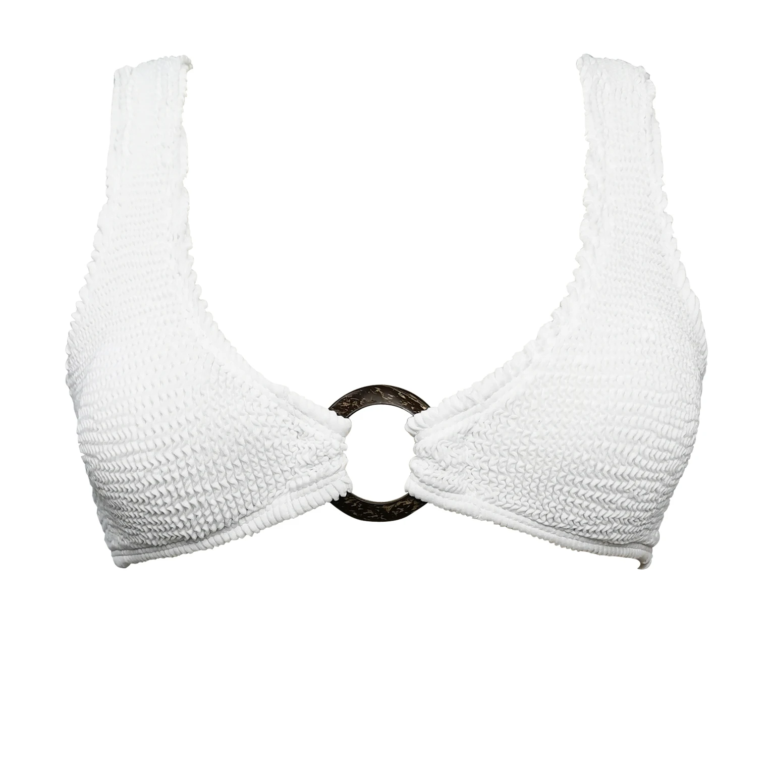 

Dropshipping Womens Crinkle fabric Bikini Set Bandage Push Up Swimwear Bathing Beach two piece Swimsuit, White
