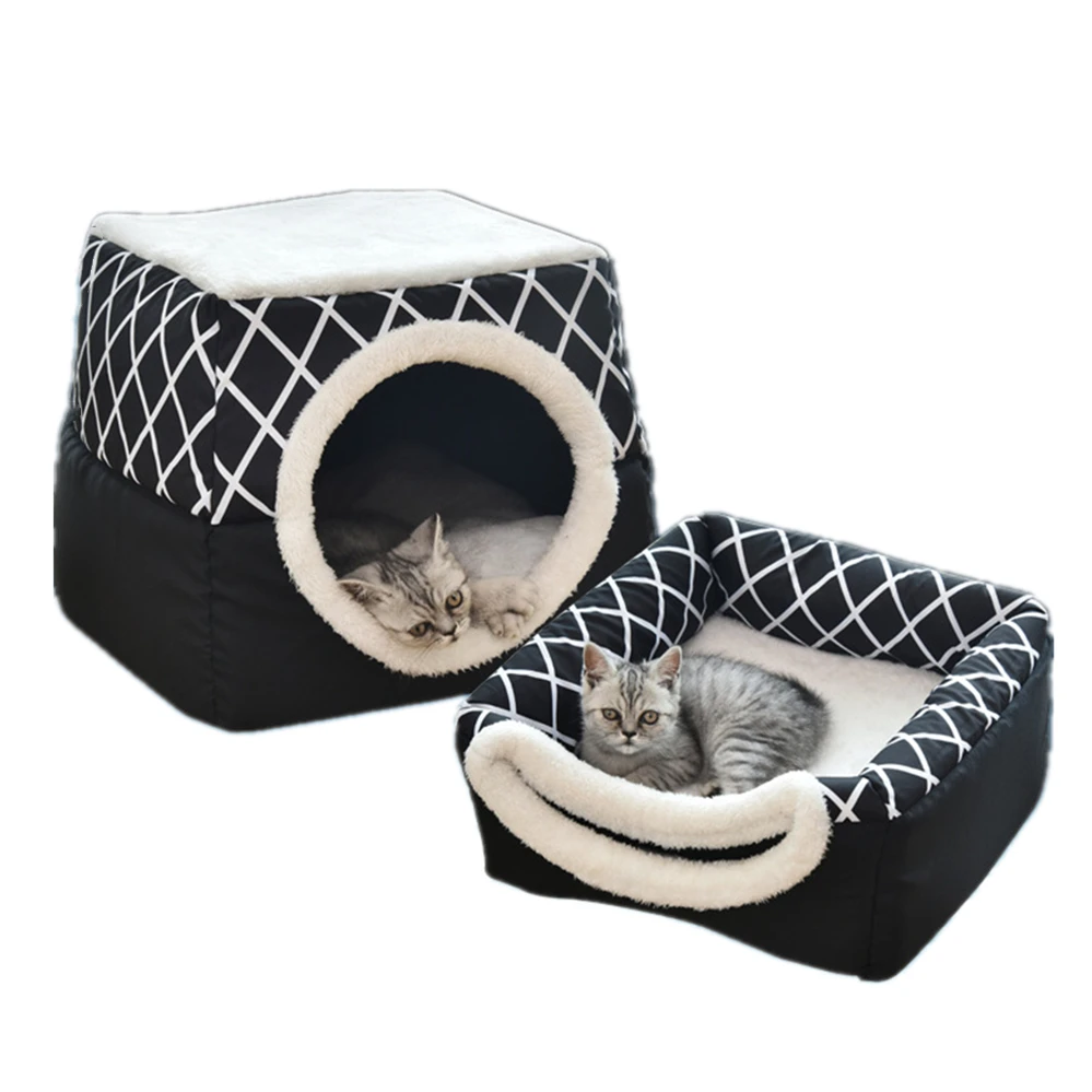 

Pet Dog Cat House Four Seasons Cat Nest Space Capsule Bed Cave Enclosed Dog House Sleeping Mat Pad Tent Removable Cat Bed
