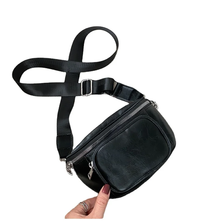 

2021 Hot Fashion Children's shoulder bag girl casual sports pu leather women waist bags, 3colors