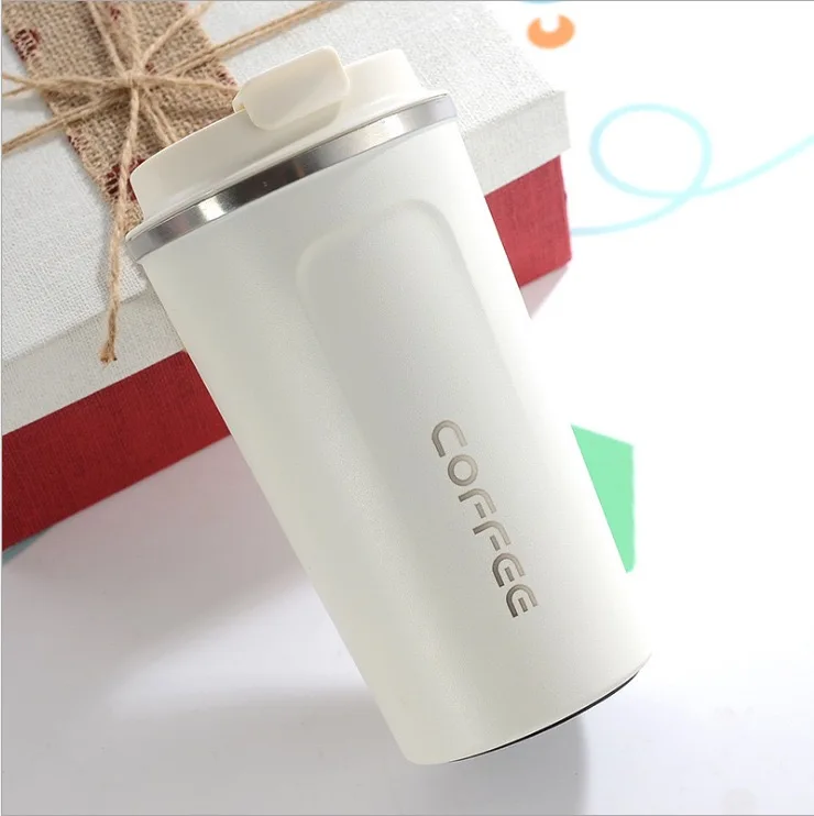 

wholesale custom logo 304 stainless steel travel mugs insulated flask christmas coffee mug with lid, Customized color