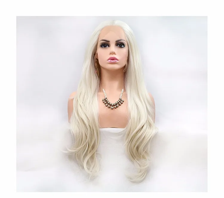 

Hot Sale Professional Manufacturer New Fashion Full Headgear Can Be Ironed And Dyed golden wigs Synthetic Wigs Lace Wigs