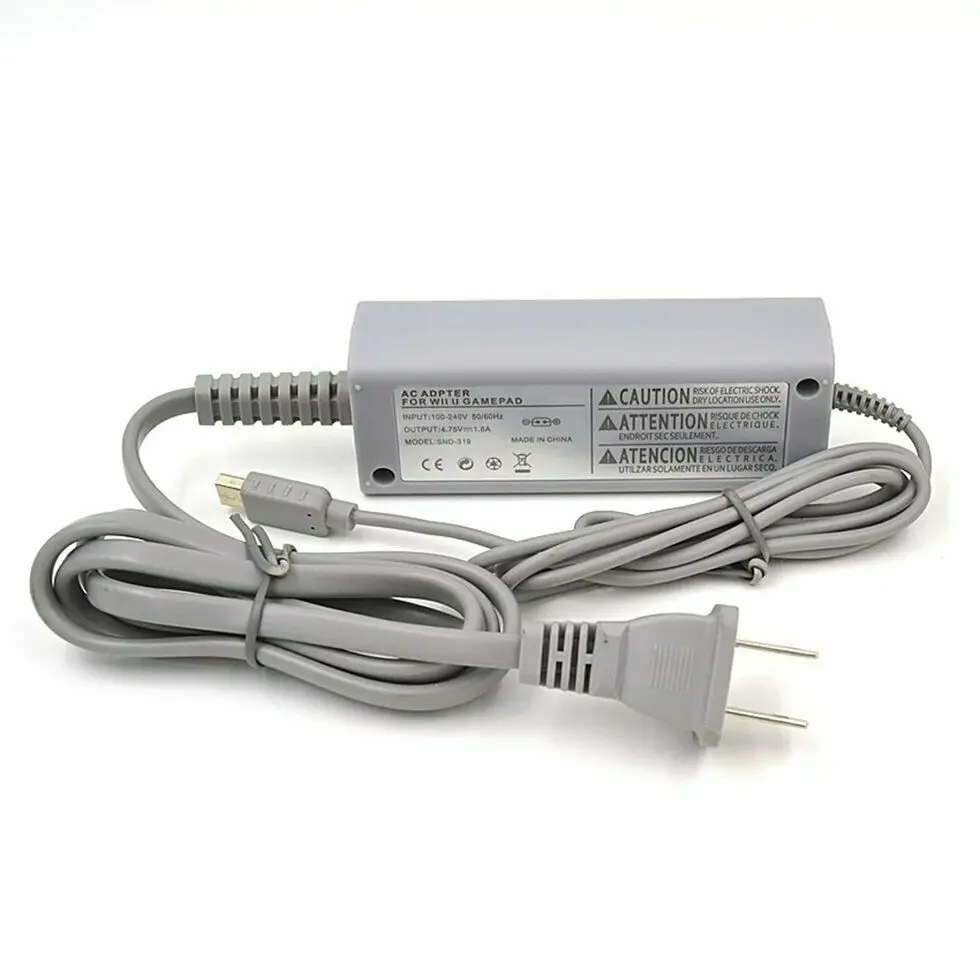 

AC Power Supply Adapter Games Cord Plug for Nintendo Wii U Game Console GamePad Remote Controller Charger for Wiiu Adapter