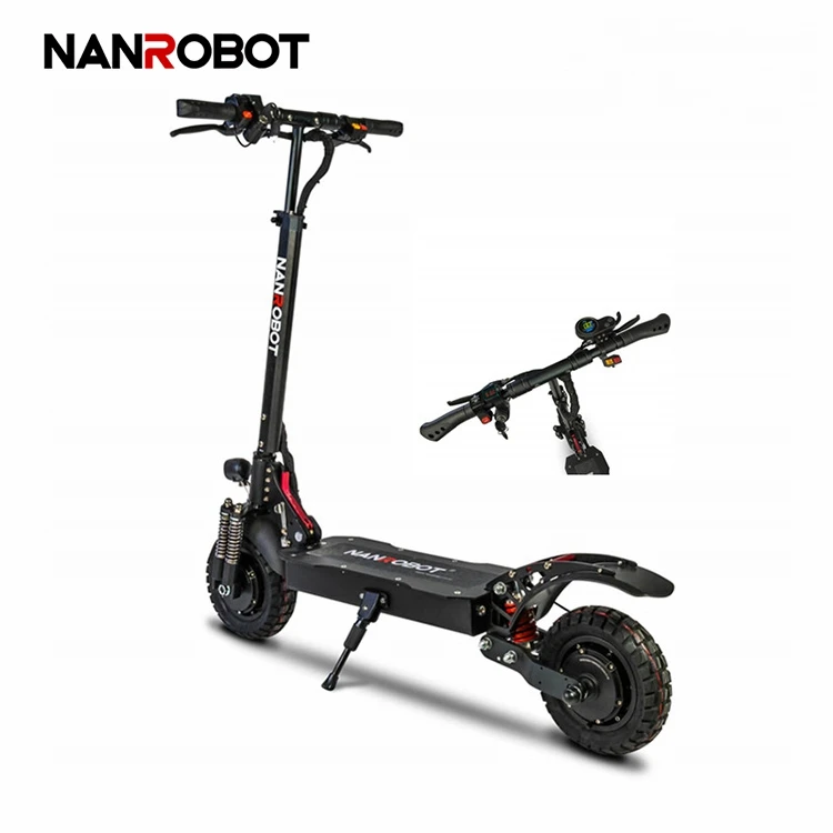 

Nanrobot 52v 2000w D4+ China Fastest Modern 2000w Electric Scooter With Light, Black