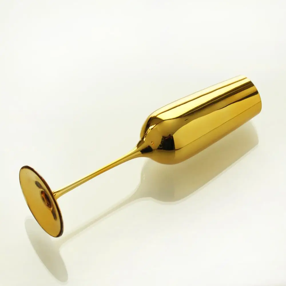 wedding champagne glasses gold