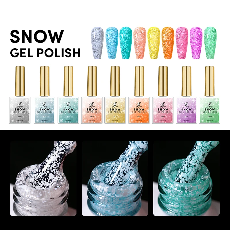 

JTING New nail trend 9 colors matte effect Snow gel polish uv led nail art gel polish OEM ODM private label custom logo