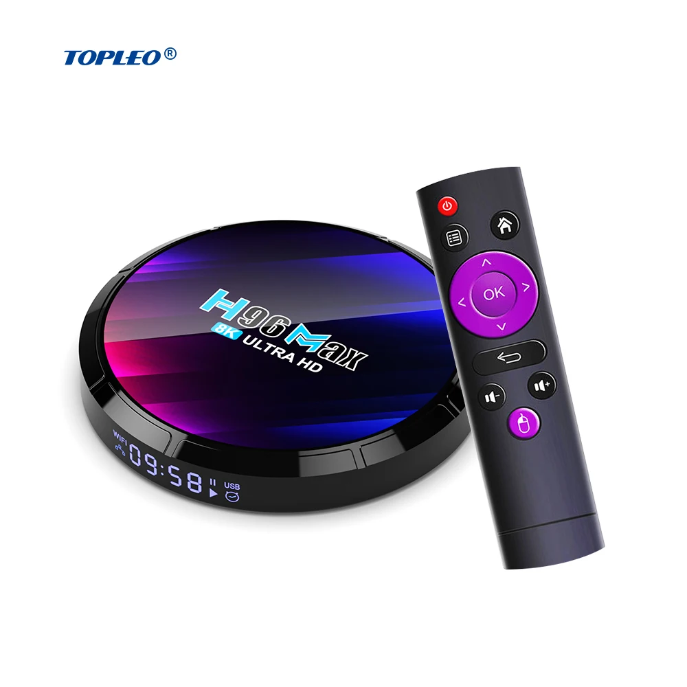 

Topleo set top box Tv box Android 13 Rk3528 Wifi Smart h96 max 4gb 32gb tv box android