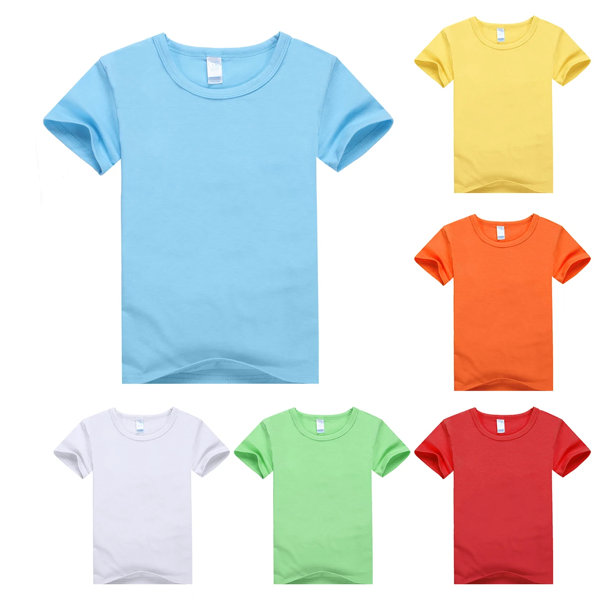 

comfortable blank t-shirt children cotton spandex kids t-shirts stretch parent-child t-shirt