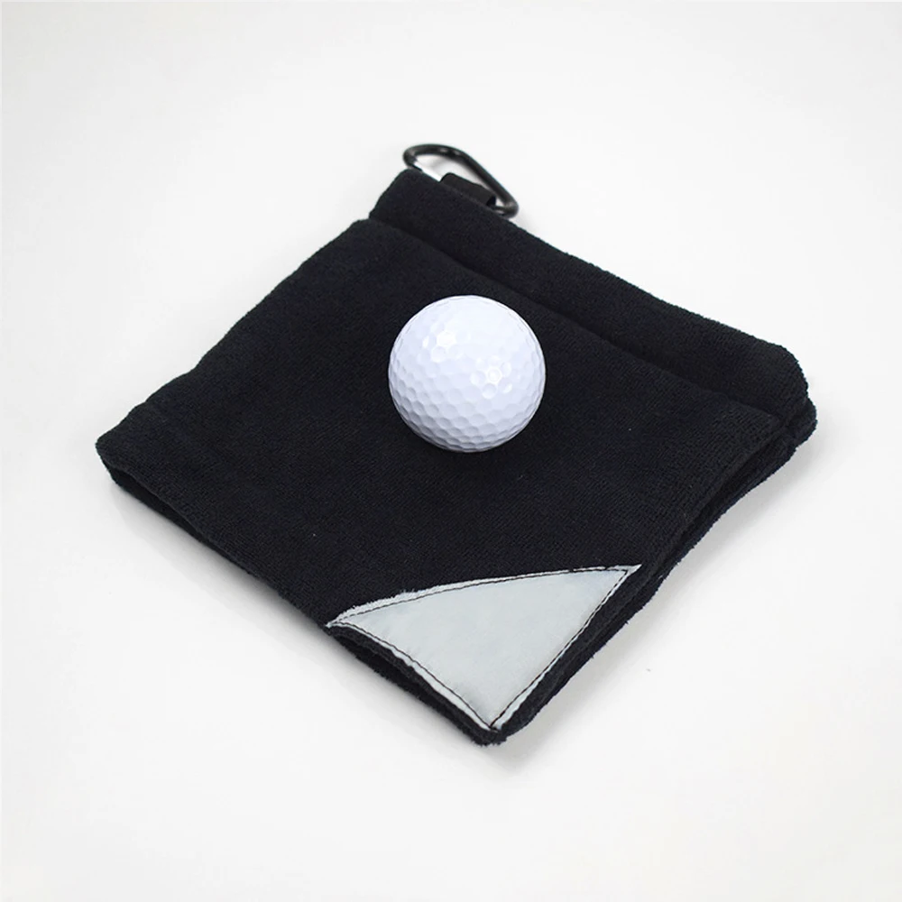 

wholesale black plain microfiber sport golf ball cleaning towel with logo, Same as picture/as your request