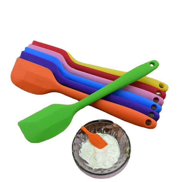 

Silicone Kitchenware Cooking Utensils Spatula Kitchen Scraper Non Stick Cooking Tools, 7 colors