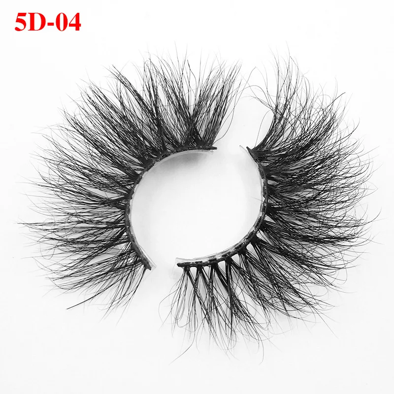 

Wholesale 5D Mink Lashes 25mm Dramatic Long Type False Eyelashes 100% Siberian Mink Fur Eyelashes Natural Layered Effect Eyelash, Black color