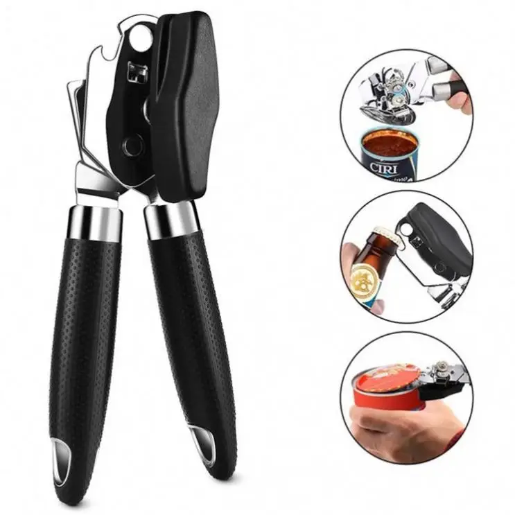 

Multifunction Smooth Edge Wine Opener Amazon Top Seller 2021 Home Kitchen Accessories Stainless Steel Manual Safe Can Openers