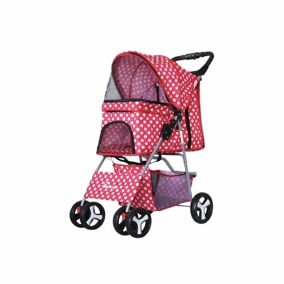 

Direct Deal 2020 New and Unique Dog Cart Lightweight and Foldable Pet Cart Dog Four Wheeled Folding Cart Pet Car Pet Product