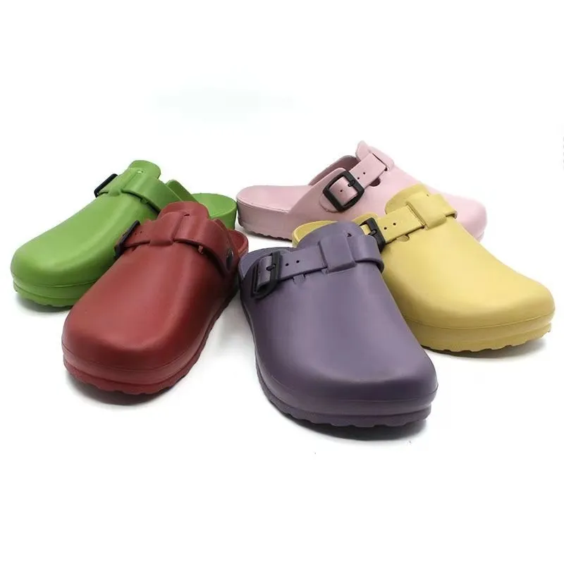 

Unisex Boston waterproof adjustable EVA Clogs Anti-Slip Sandal for Women Men Antislip Sole Garden Slippers Mules