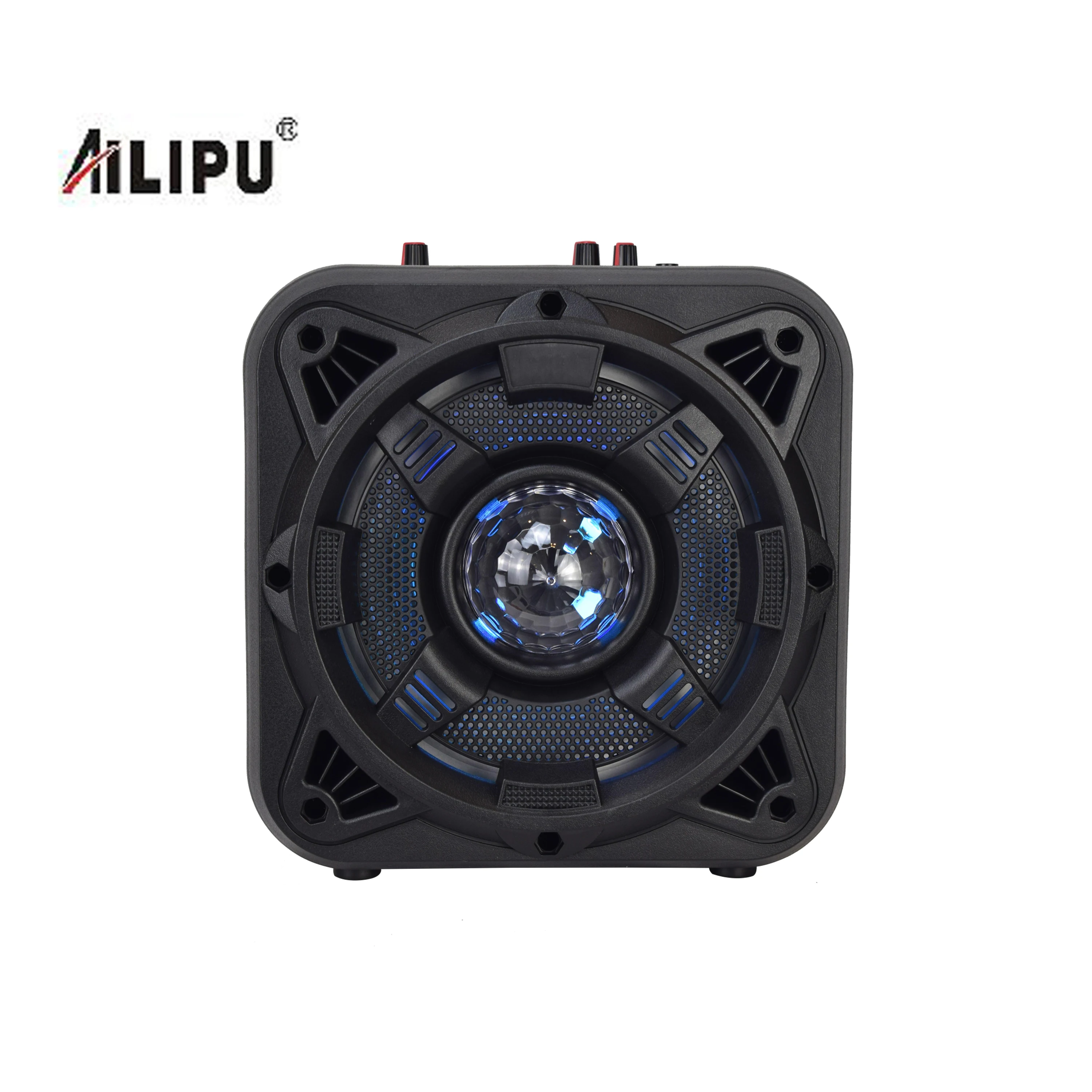 

2021 new Ailipu brand speaker Quality performance outdoor speaker 8 inch wireless BT trolley portable speaker, Black