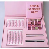 

YOU'RE SO MONEY BABY Pressed Powder Palette HUDA MOJI Eyeshadow Jenner Lipstick Lipgloss Palette Makeup Set Cosmetics Pink