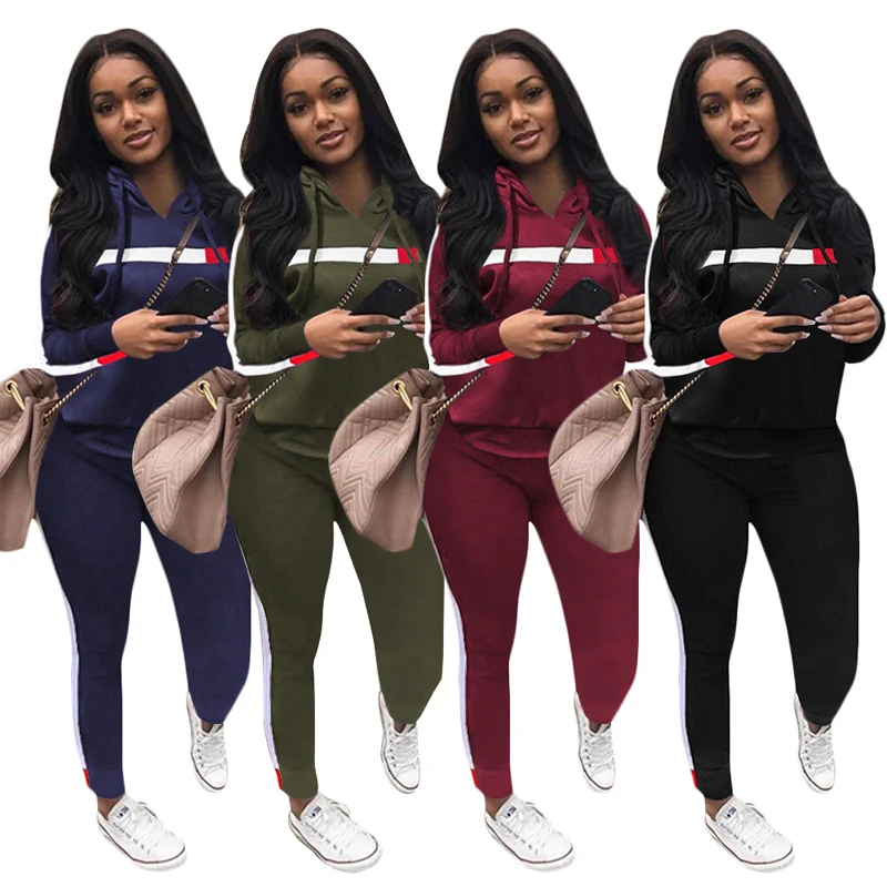 

Jogger Set Clothing Women's Two Piece Clothing Wholesale Matching Girls Tracksuit Set Women Joggers Suits Set Sport