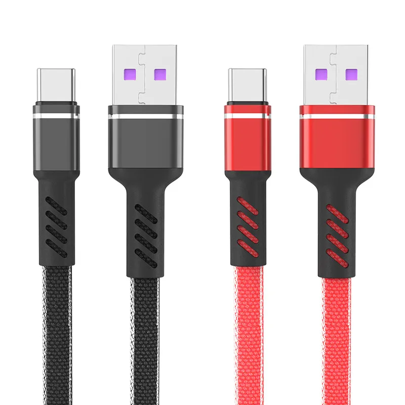 

Factory price fast charging cable is suitable for Type C 4A super fast cable braided data cable USB, Red \black \blue\grey \yellow