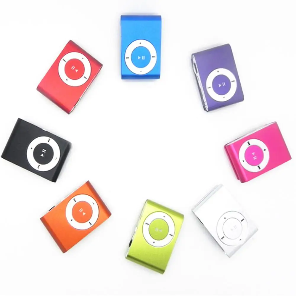 

Logo custom new Fashion model portable Mini Clip Player Sports MP3 Player Without lcd Screen support music download