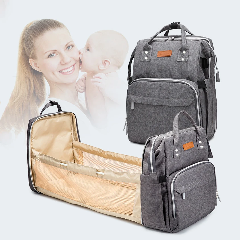 

2021 New Large Capacity With Multifunctional Newborn Mommy Diaper Backpack Unisex Stylish Mommy Baby Diaper Bag for Babies