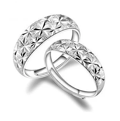 

Wholesale silver-plated rings, couple rings, temperament female hand ornaments, gypsophila female open ring