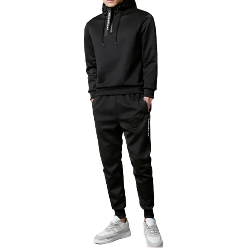 

Factory Price Men Fashion Men's Casual Fashion Tracksuit Jogging Suits Sports Sets Hoodies Pants 2pcs, 3 color