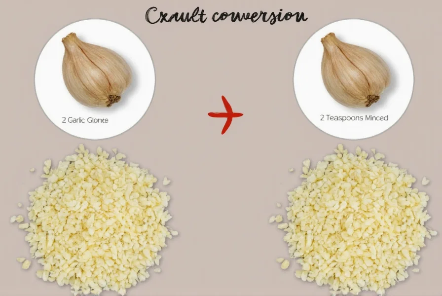 2 garlic cloves is how much minced