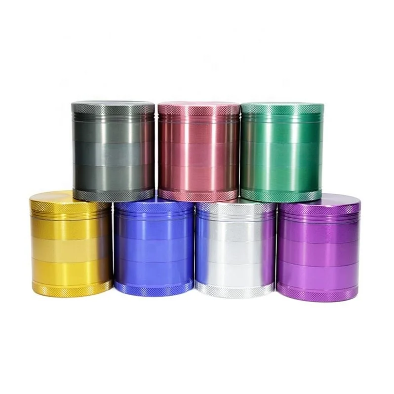 

5-piece Tobacco Grinder Colorful Diameter  Aluminum Alloy Herb Grinder jhcentury, Picture
