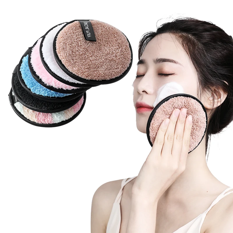 

Reusable Makeup Remover Pads Cotton Wipes Microfiber Make Up Removal Sponge Cotton Cleaning Pads Tool