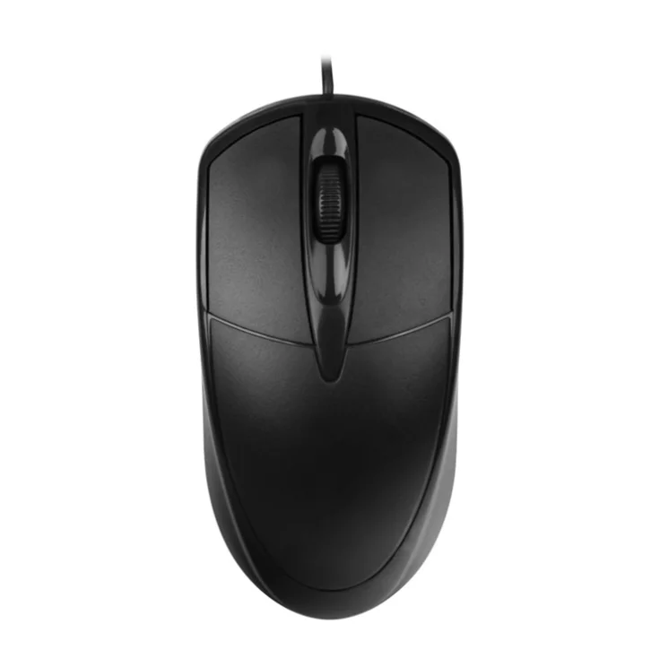 

Hot Sale computer accessories Neutral Packing 3 Button USB Wired Mouse For Office Computer Laptop, Black