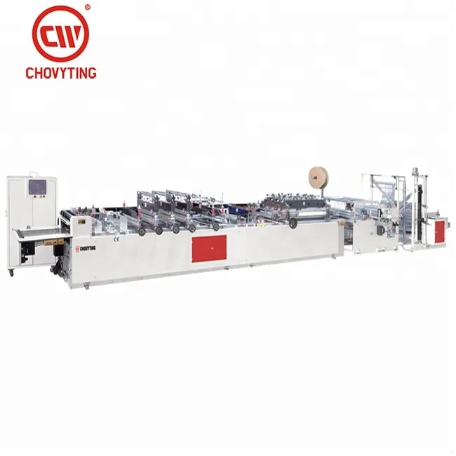
Automatic laminated stand up plastic bag machine food snack liquid packaging doypack zipper pouch bag making machine 