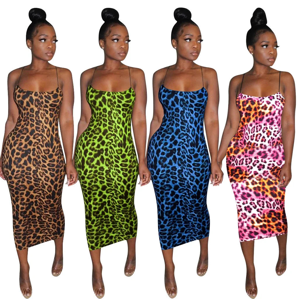 sexy cheetah print dress