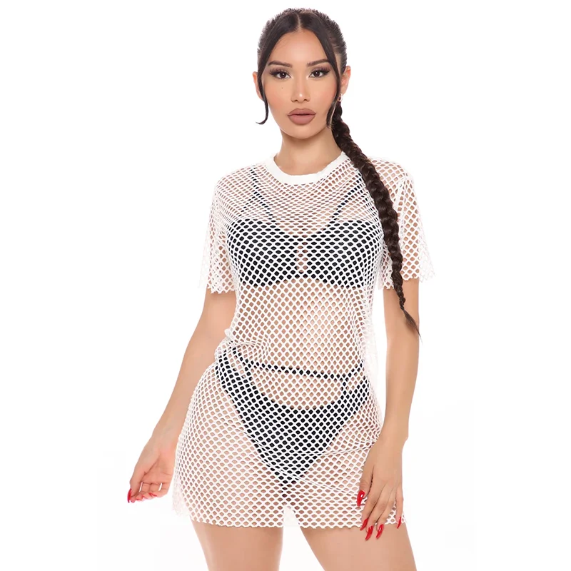 

2020 sexy mesh cutout perspective dress for woman