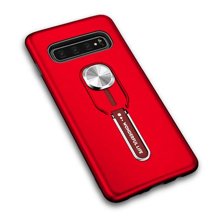 

2 in 1 TPU+PC Ring Holder Bracket Hybrid case Phone Cover For samsung case S10