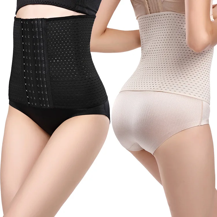 

Bandage Wrap waist trainer 25cm Breathable 6 Rows Hooks short torso corset Workout Body Shaper Belt Tummy Control