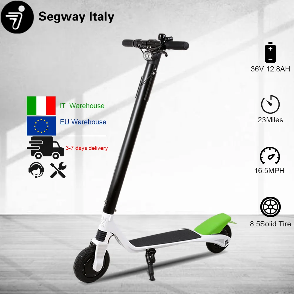 

Speed Fast 16.5MPH Electric Scooters EU Warehouse 8.5Inch Solid Tire Electric Scooter Moped Mobility Electric Scooter Headlight