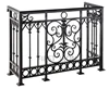 Classic forged iron scrolls design for wrought iron grill balcony