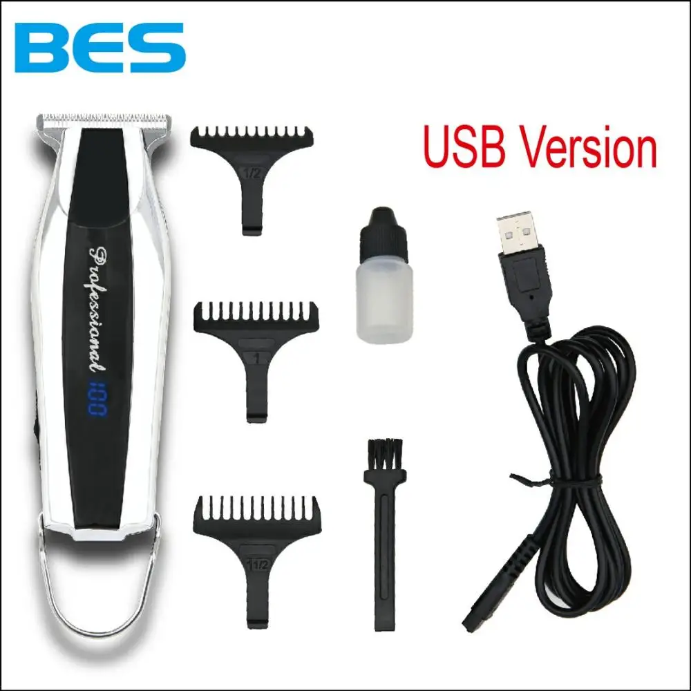 
BES-9230 Hot sale New Barber Favorable Cordless Battery Rechargeable Electric Hair Clipper Trimmer 