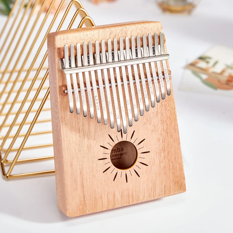 

Kalimba Musical Instrument Professional Finger Piano Thumb Piano OEM 17Key Kalimba Support Customizable Kalimba for Beginners, Wooden, gradient coffee, gradient blue