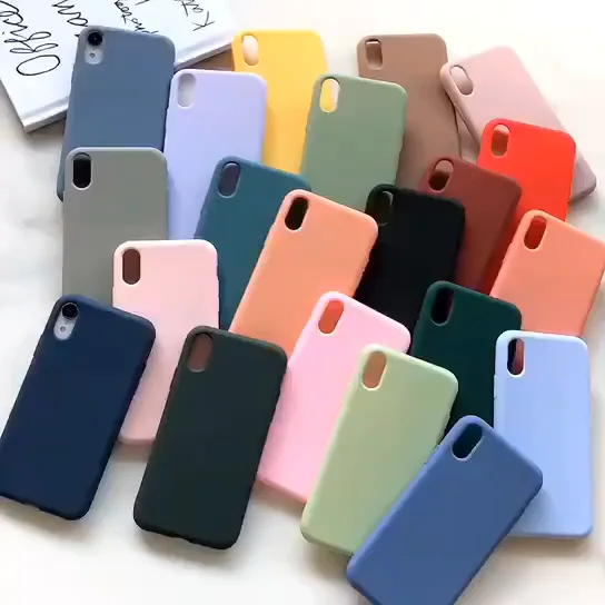 

For iPhone Shockproof Matte Silicone Soft Rubber Skin Case Cover