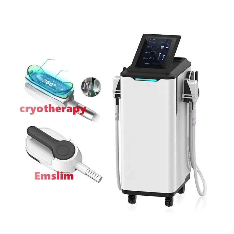 

New 2 In 1 HIEMTS Emslim Neo EMS 360 Cryo Body Sculpting Cryotherapy Body Shaping Muscle Building Machine